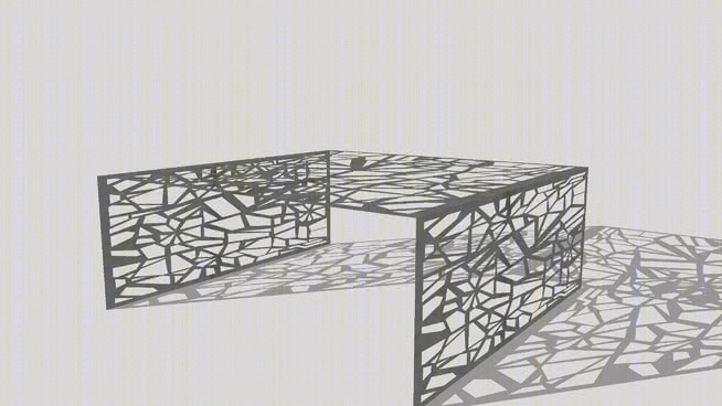 设计铝咖啡桌-蜘蛛设计咖啡桌SU模型下载【ID:430154378】