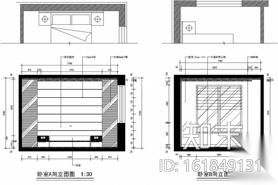 [沈阳]花园式小区高层住宅楼三居室现代风格室内装修图（...cad施工图下载【ID:161849131】