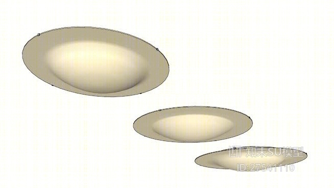 吸顶灯SU模型下载【ID:419228071】