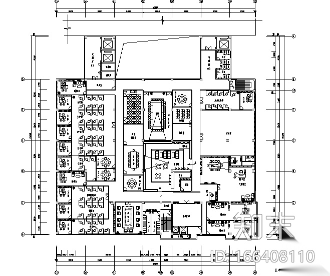 科技园厂房办公空间设计施工图（附效果图）cad施工图下载【ID:166408110】