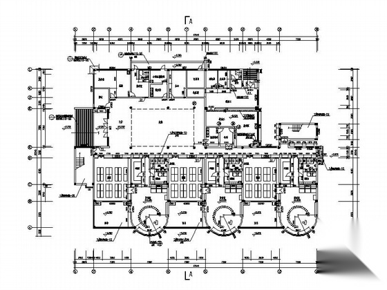 [杭州]某枫华府第九班幼儿园建筑施工图cad施工图下载【ID:166209175】