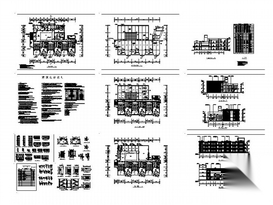 [杭州]某枫华府第九班幼儿园建筑施工图cad施工图下载【ID:166209175】