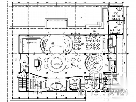 [重庆]某住宅小区售楼处室内装修施工图cad施工图下载【ID:161730121】