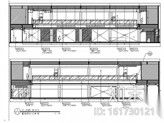 [重庆]某住宅小区售楼处室内装修施工图cad施工图下载【ID:161730121】