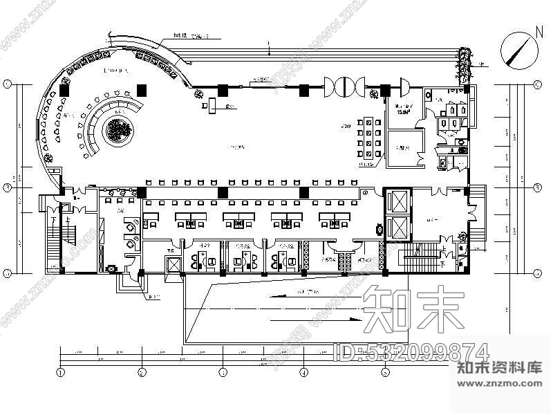 施工图盐田某税务办公楼施工装修图施工图下载【ID:532099874】