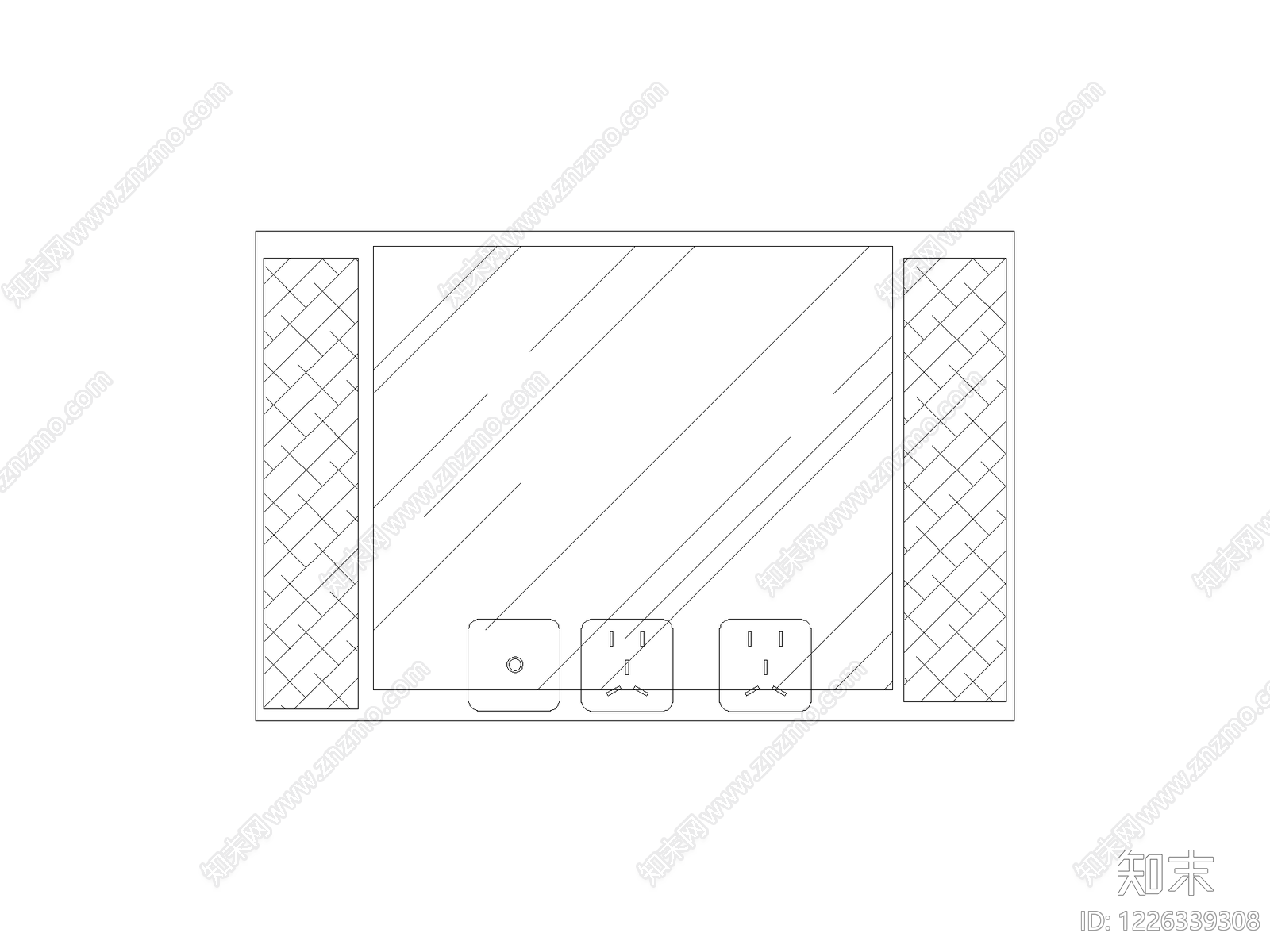开关插座cad施工图下载【ID:1226339308】