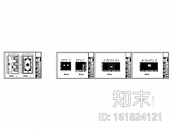 某奢华欧式足疗会所小包间装修图cad施工图下载【ID:161824121】