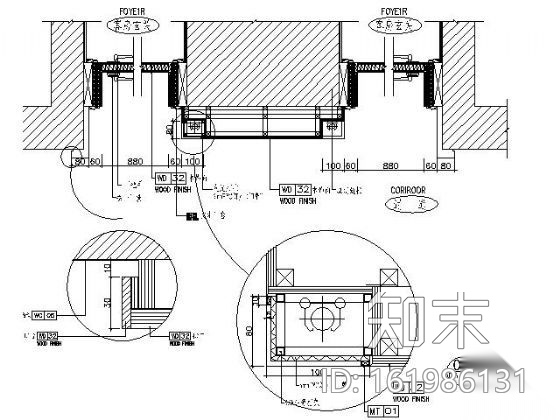 五星假日酒店电梯厅施工图（含效果）施工图下载【ID:161986131】