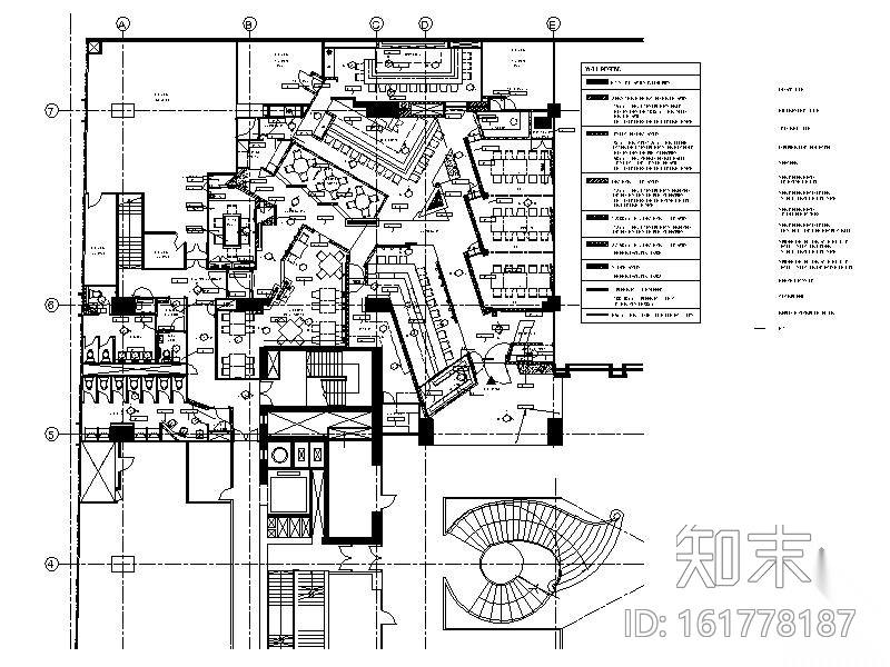 [香港]某酒店日本餐厅室内装修图（含实景）施工图下载【ID:161778187】