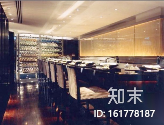 [香港]某酒店日本餐厅室内装修图（含实景）施工图下载【ID:161778187】