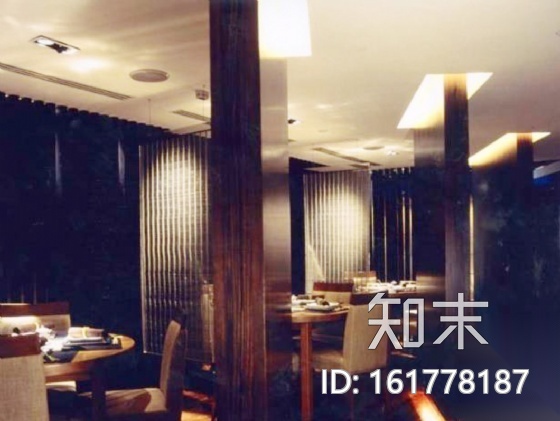 [香港]某酒店日本餐厅室内装修图（含实景）施工图下载【ID:161778187】