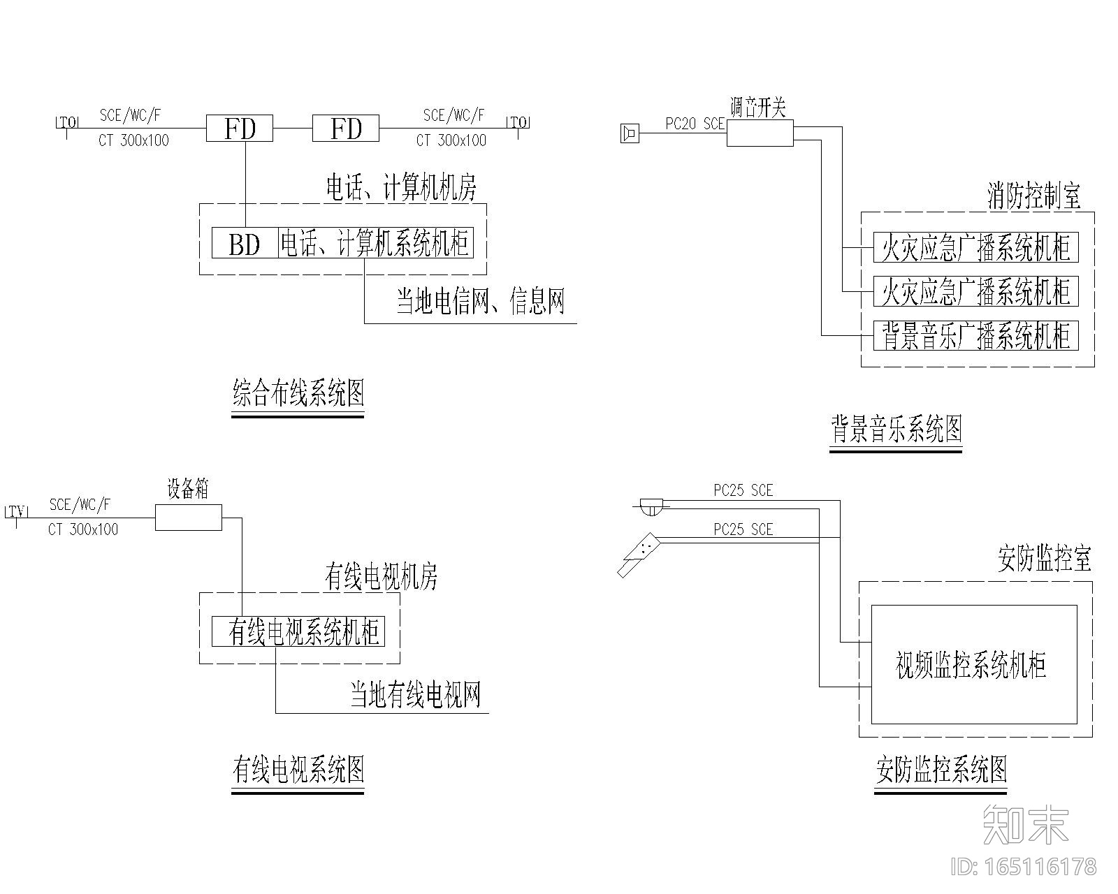 [广州]某办公室装修完整CAD施工图+工程报价预算cad施工图下载【ID:165116178】