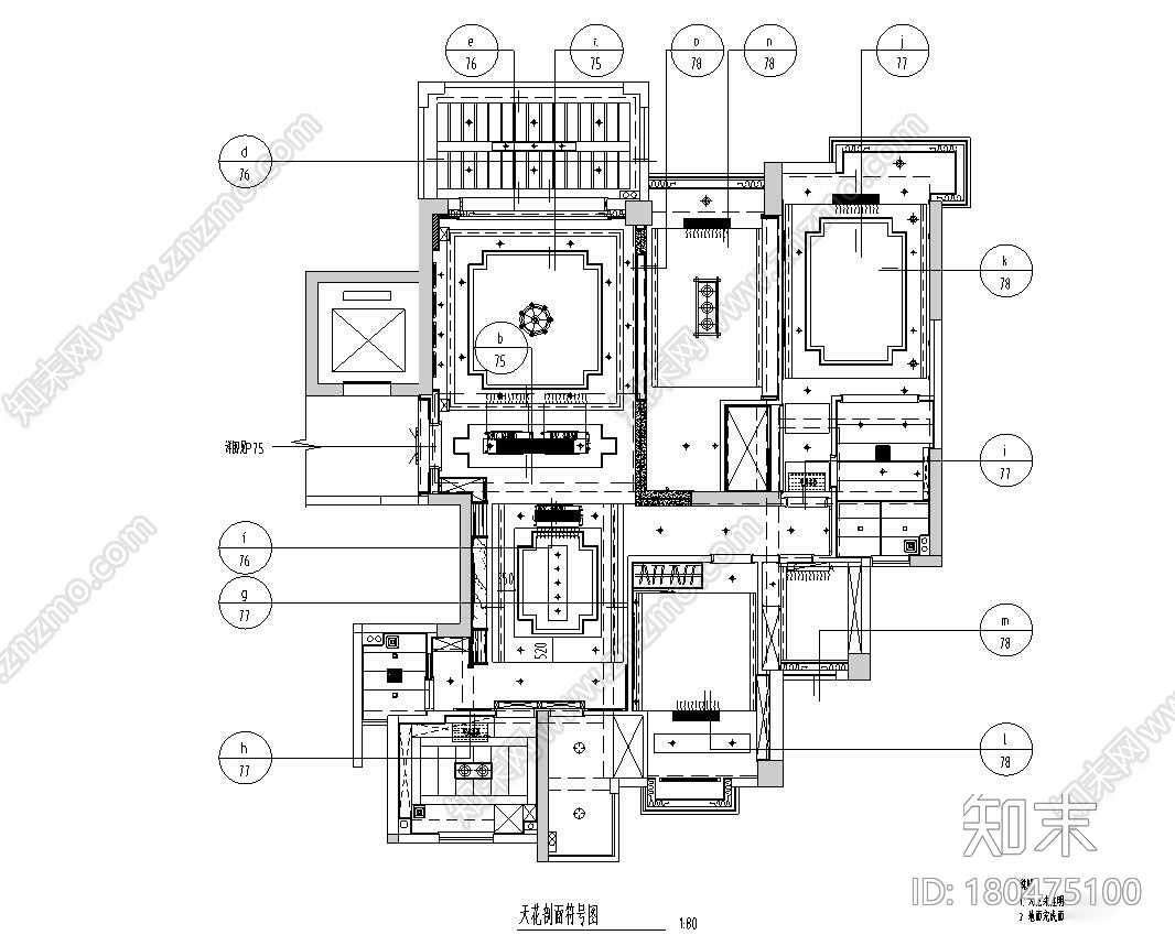 [广东]汕头香域水岸3栋住宅装修施工图施工图下载【ID:180475100】