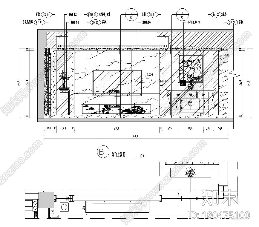 [广东]汕头香域水岸3栋住宅装修施工图施工图下载【ID:180475100】