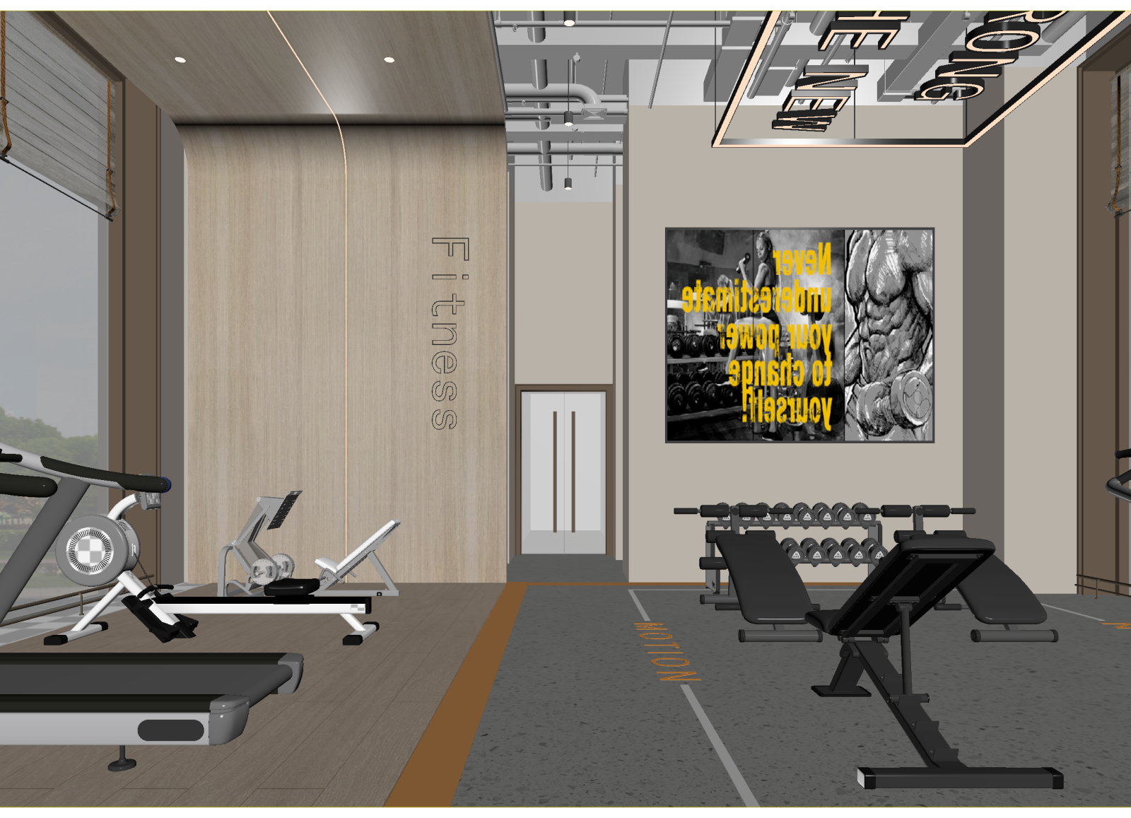 现代健身房3D模型下载【ID:1214580818】