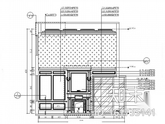 [四川]法式新乡村独栋三层别墅装修图（含效果）cad施工图下载【ID:161735141】