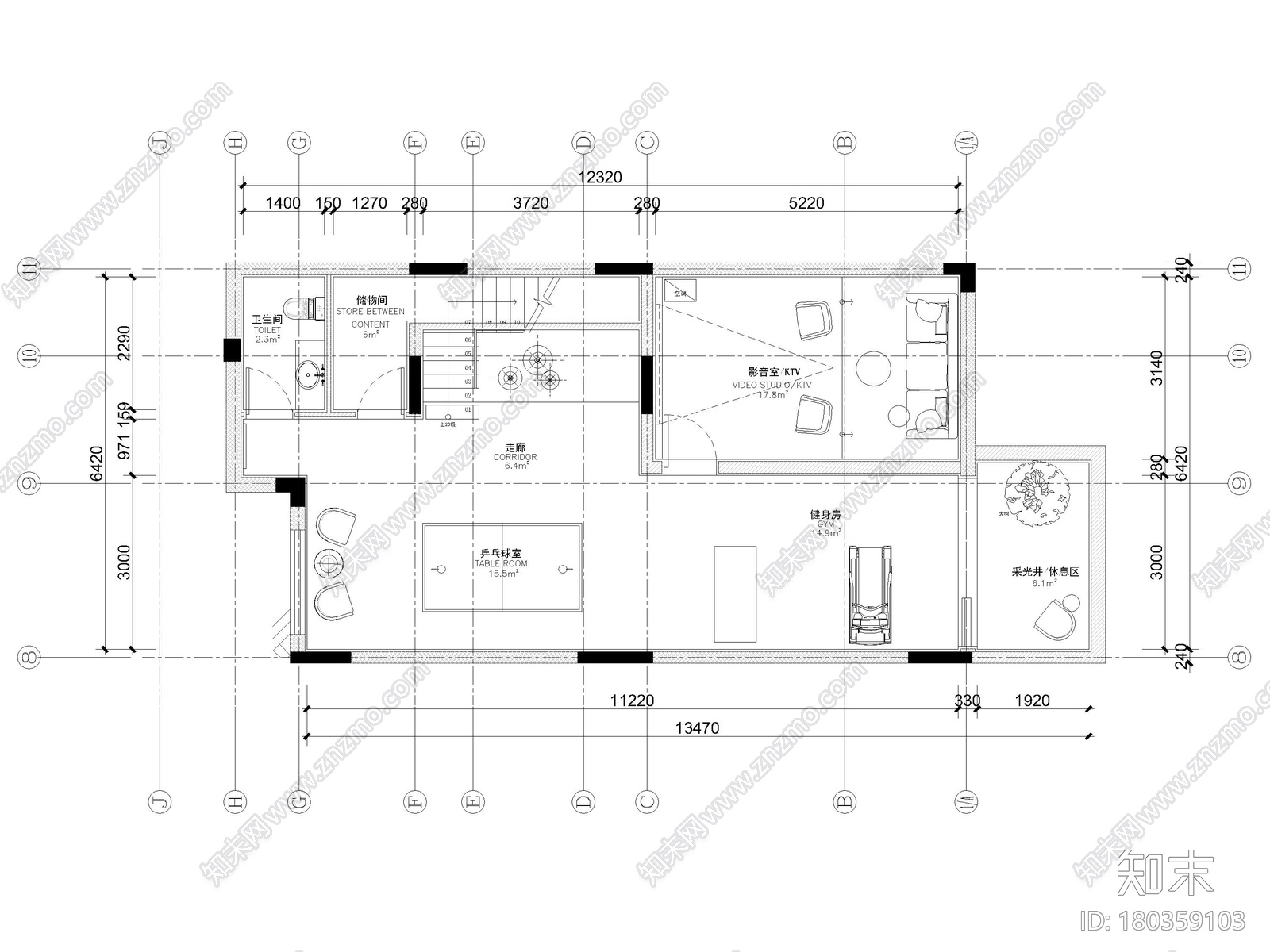 [广东]275㎡现代三层四居别墅样板间施工图施工图下载【ID:180359103】