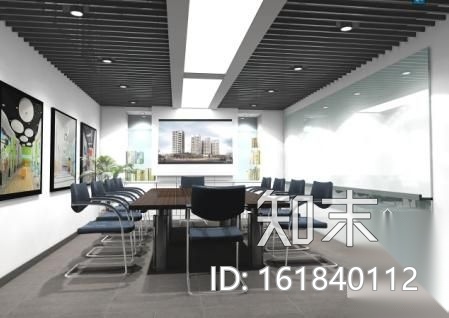 [东莞]房地产公司办公空间装修图（含效果）cad施工图下载【ID:161840112】