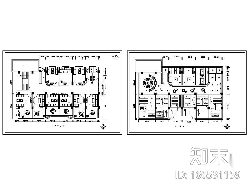 咖啡厅平面图Ⅰcad施工图下载【ID:166531159】