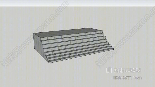 完美的室外楼梯SU模型下载【ID:935711481】