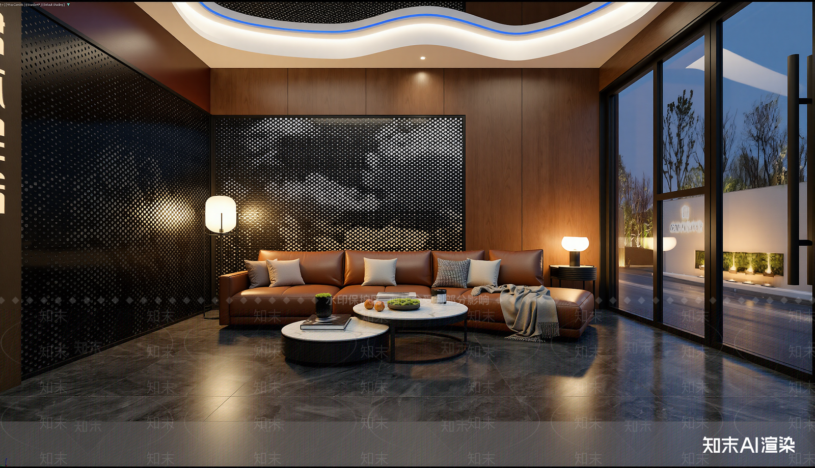 现代家居客厅3D模型下载【ID:1221504849】