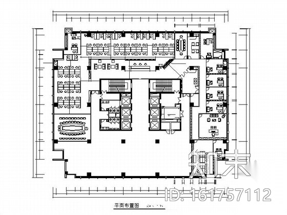 [深圳]药业公司现代风格办公室装修施工图（含效果图）cad施工图下载【ID:161757112】