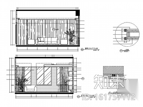 [深圳]药业公司现代风格办公室装修施工图（含效果图）cad施工图下载【ID:161757112】