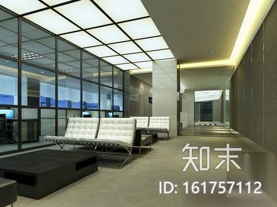 [深圳]药业公司现代风格办公室装修施工图（含效果图）cad施工图下载【ID:161757112】