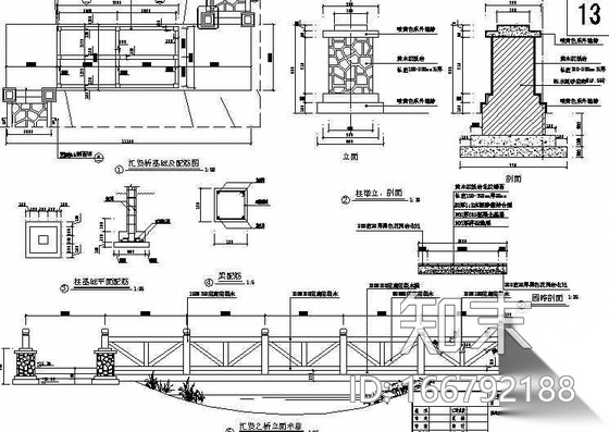 [江苏]某职教中心环境景观设计施工图cad施工图下载【ID:166792188】