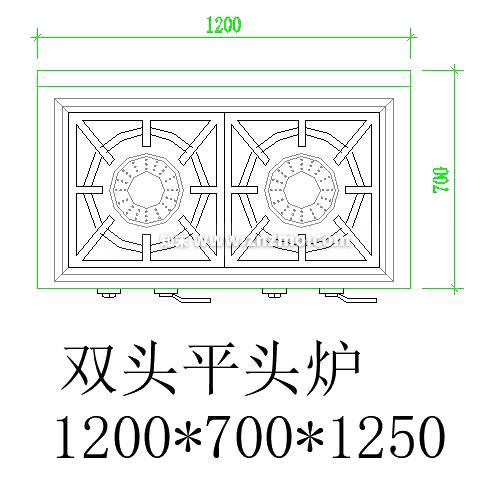 双头平头炉施工图下载【ID:181003125】
