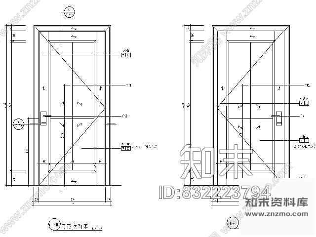 图块/节点酒店套房木门详图cad施工图下载【ID:832223794】