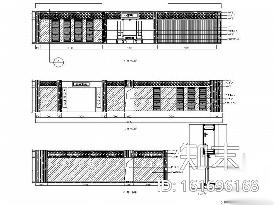 [上海]中式风格家具展厅室内装修施工图施工图下载【ID:161696168】