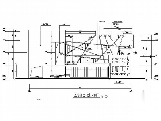 [重庆]某星光学校三层学生食堂、体育馆建筑初步图cad施工图下载【ID:165160163】