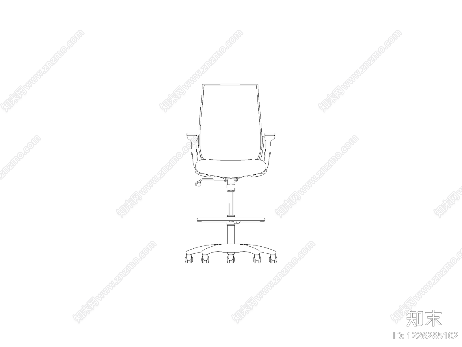 现代椅子CAD图纸