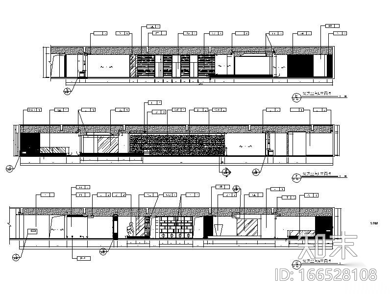 一套详细的办公空间设计施工图cad施工图下载【ID:166528108】