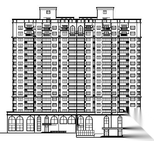 某十七层住宅楼建筑设计施工图cad施工图下载【ID:149845110】