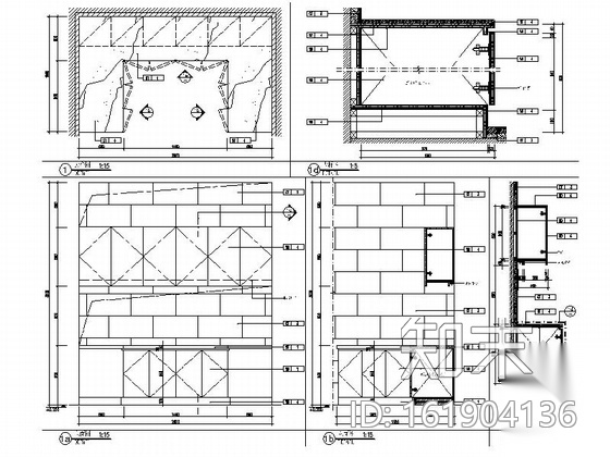 [云南]精品高级现代风格商务酒店中餐厅室内装修施工图（...cad施工图下载【ID:161904136】