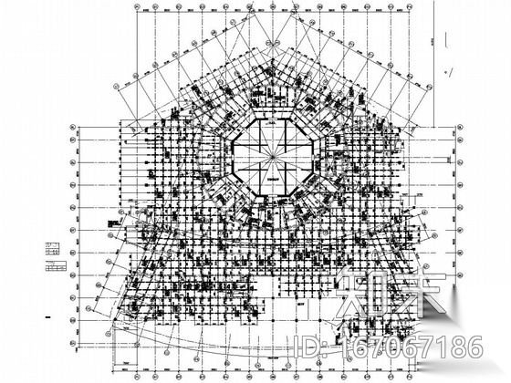 57层型钢混凝土框架核心筒结构会展宾馆结构施工图（2...施工图下载【ID:167067186】