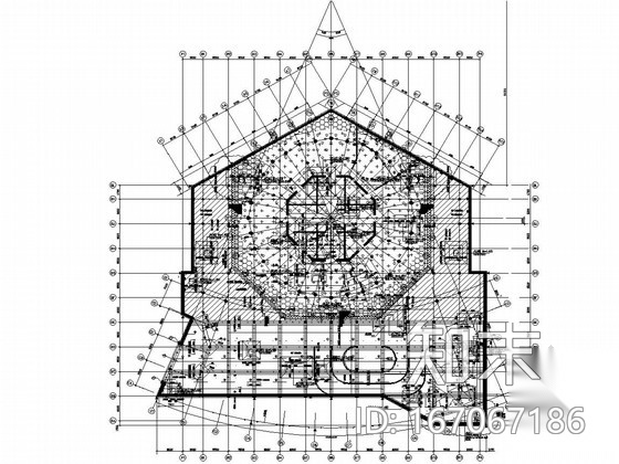 57层型钢混凝土框架核心筒结构会展宾馆结构施工图（2...施工图下载【ID:167067186】