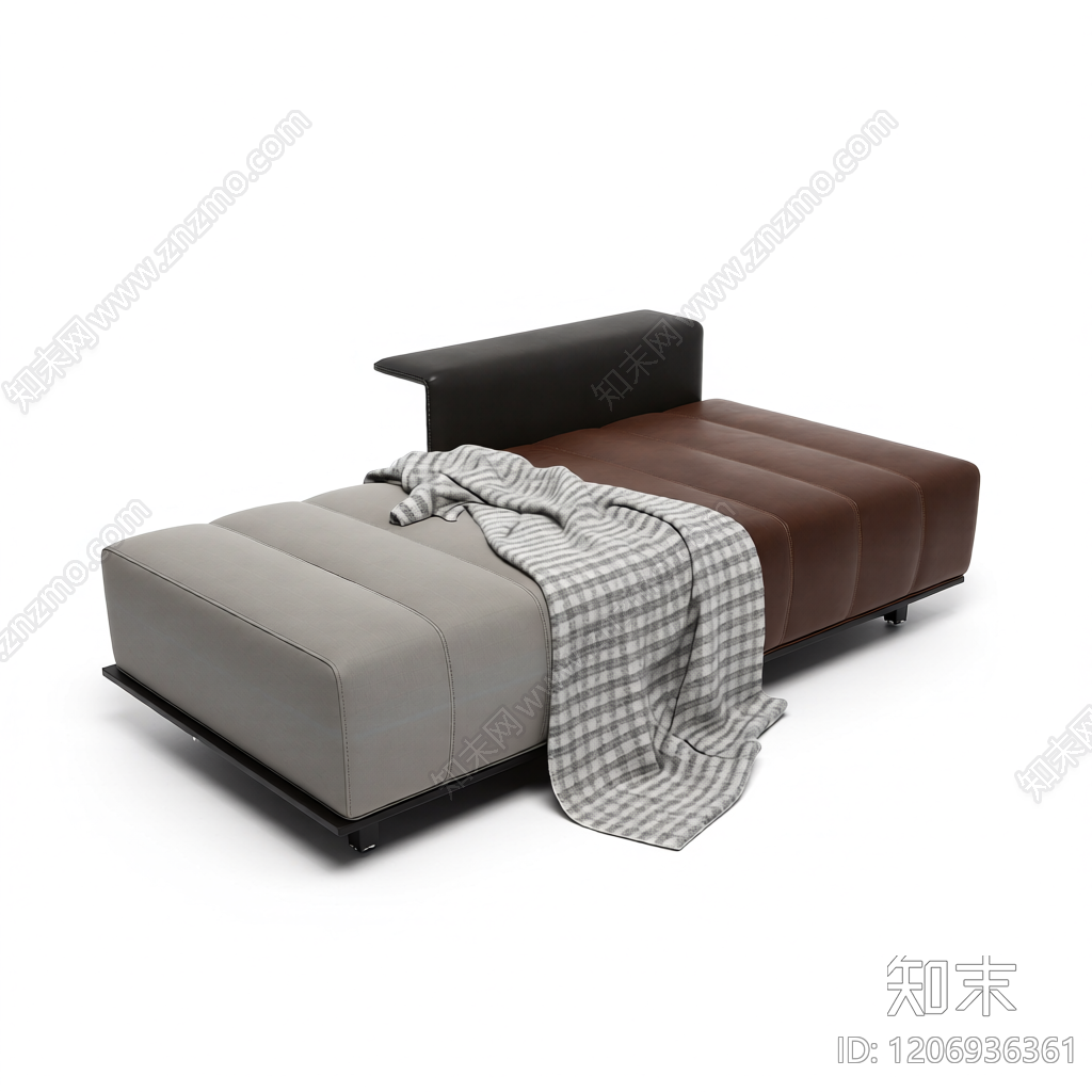 双色模块沙发3D模型下载【ID:1206936361】