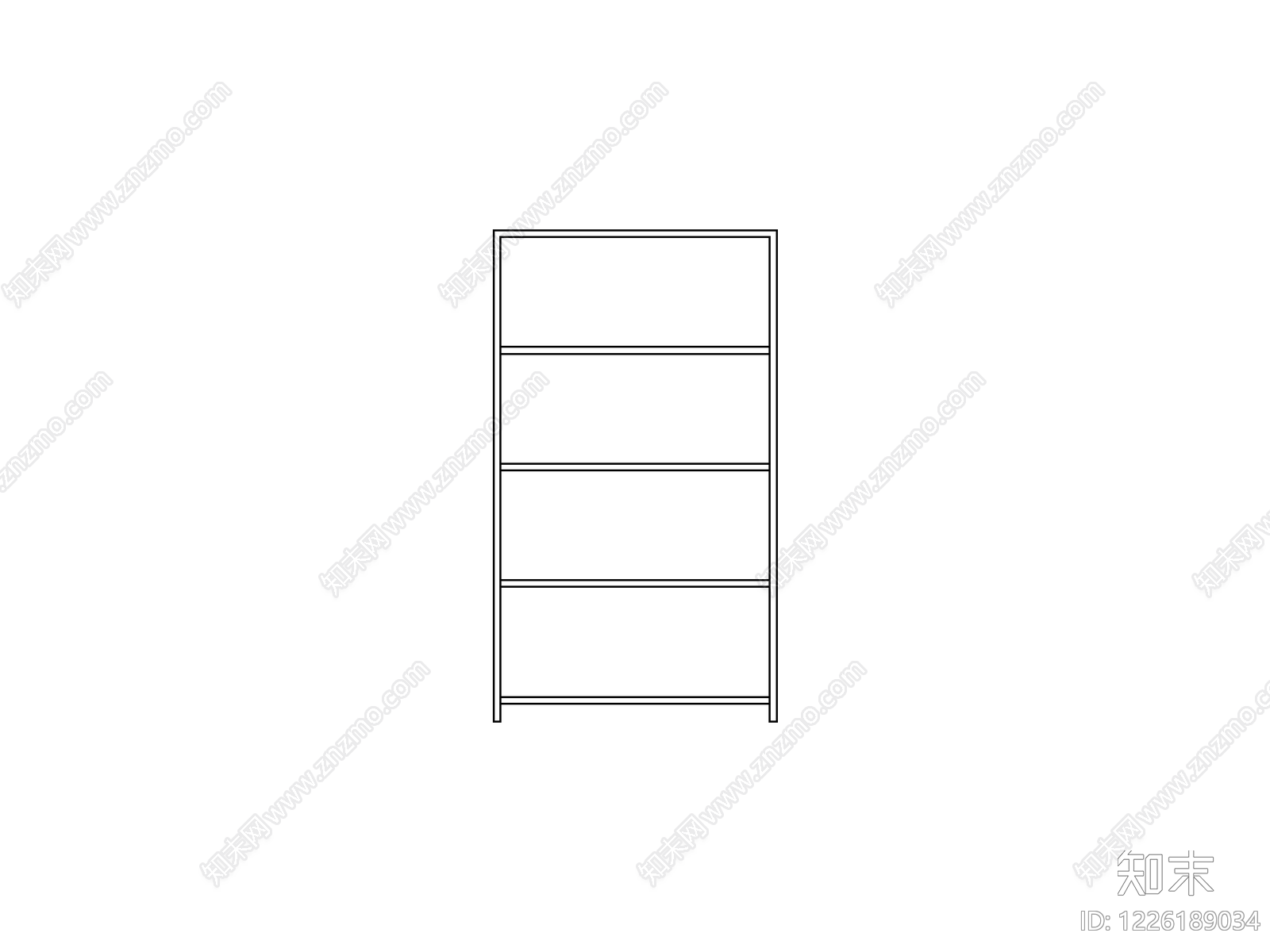 现代柜子CAD图纸