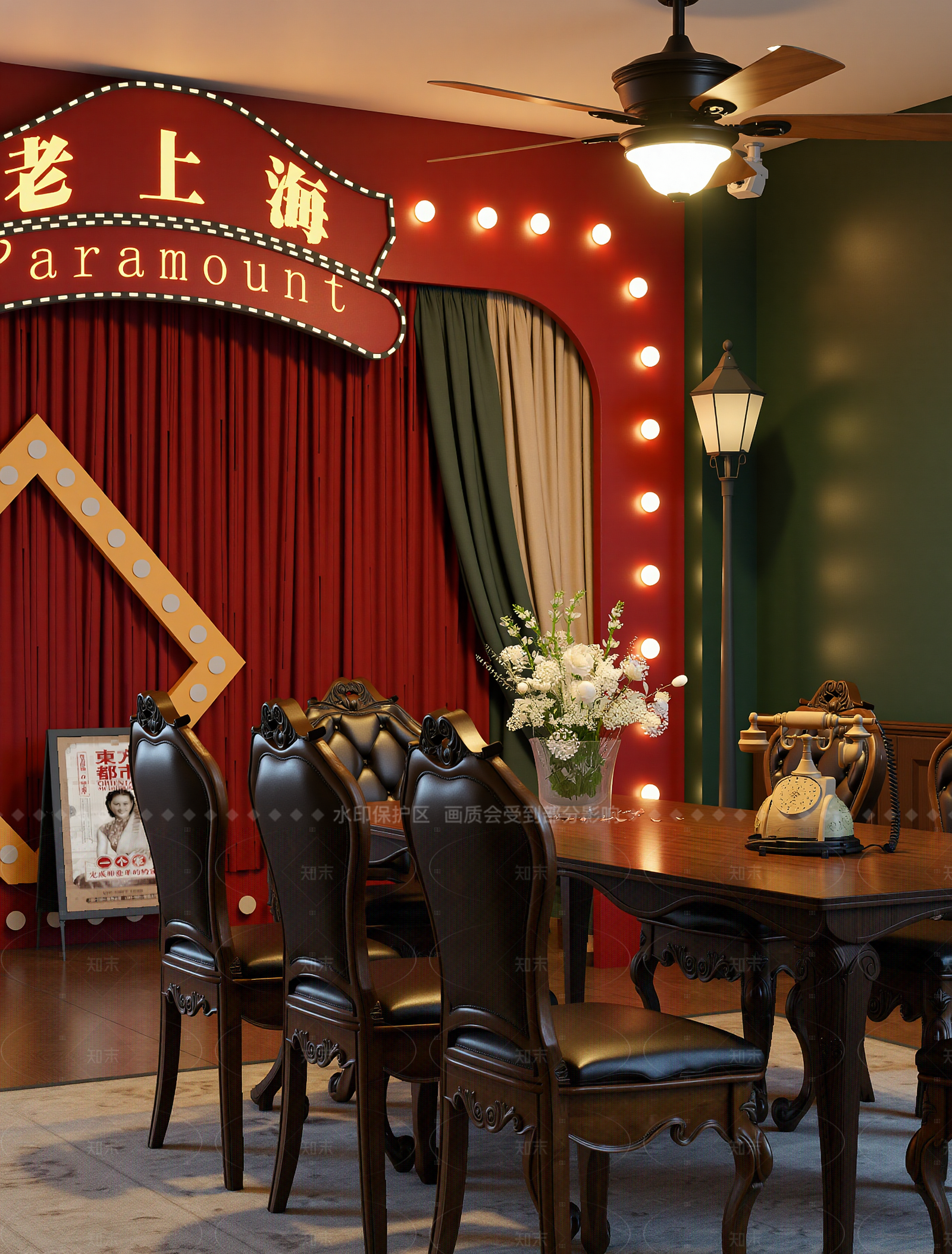 美式非遗展厅3D模型下载【ID:1214623778】