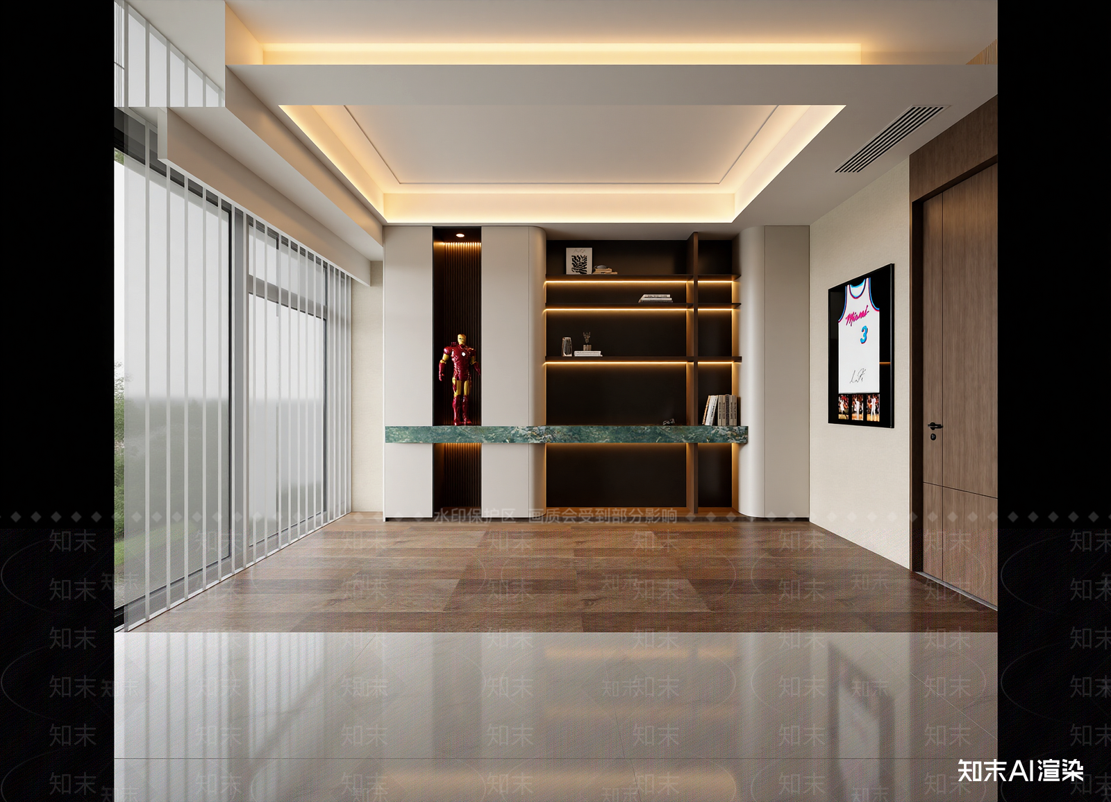现代玄关3D模型下载【ID:1214662851】