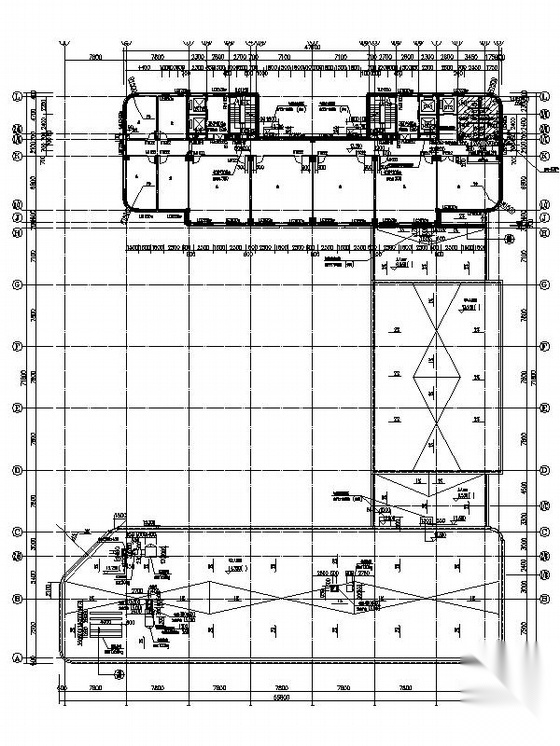 17层现代风格旧车交易市场建筑施工图cad施工图下载【ID:165140156】