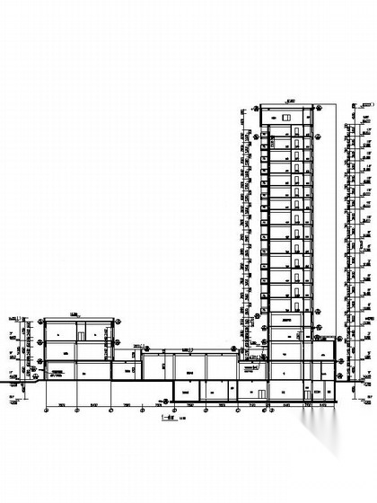 17层现代风格旧车交易市场建筑施工图cad施工图下载【ID:165140156】