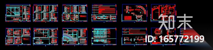 13套隔墙类节点图cad施工图下载【ID:165772199】