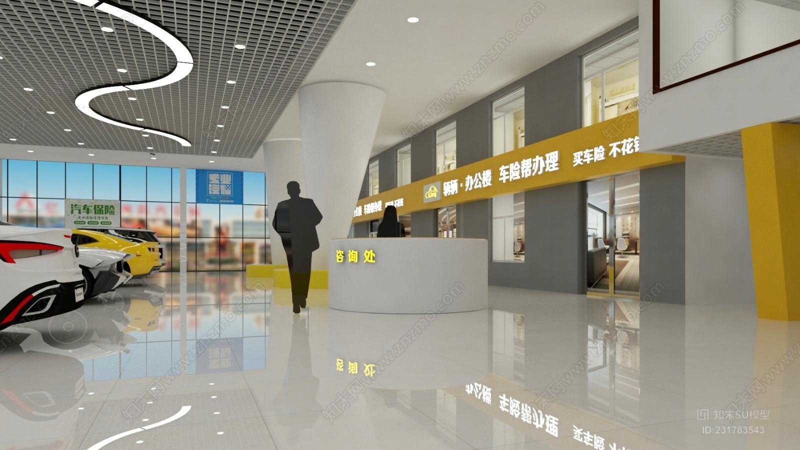 展厅SU模型下载【ID:231783543】