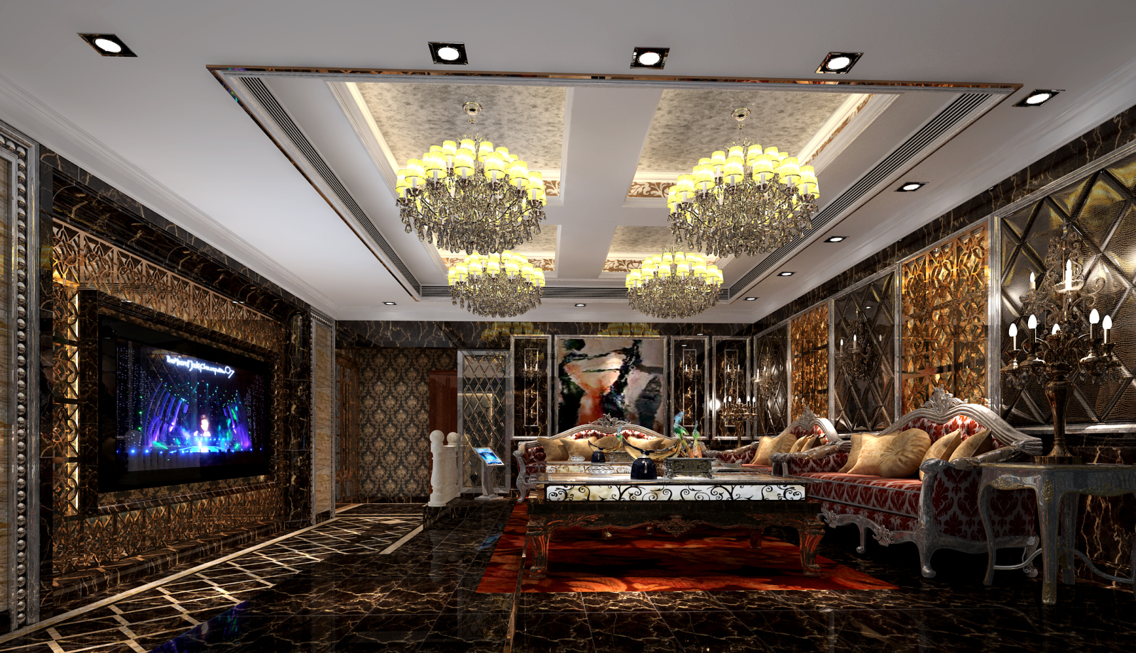 鸿瑞豪庭KTVcad施工图下载【ID:431298428】
