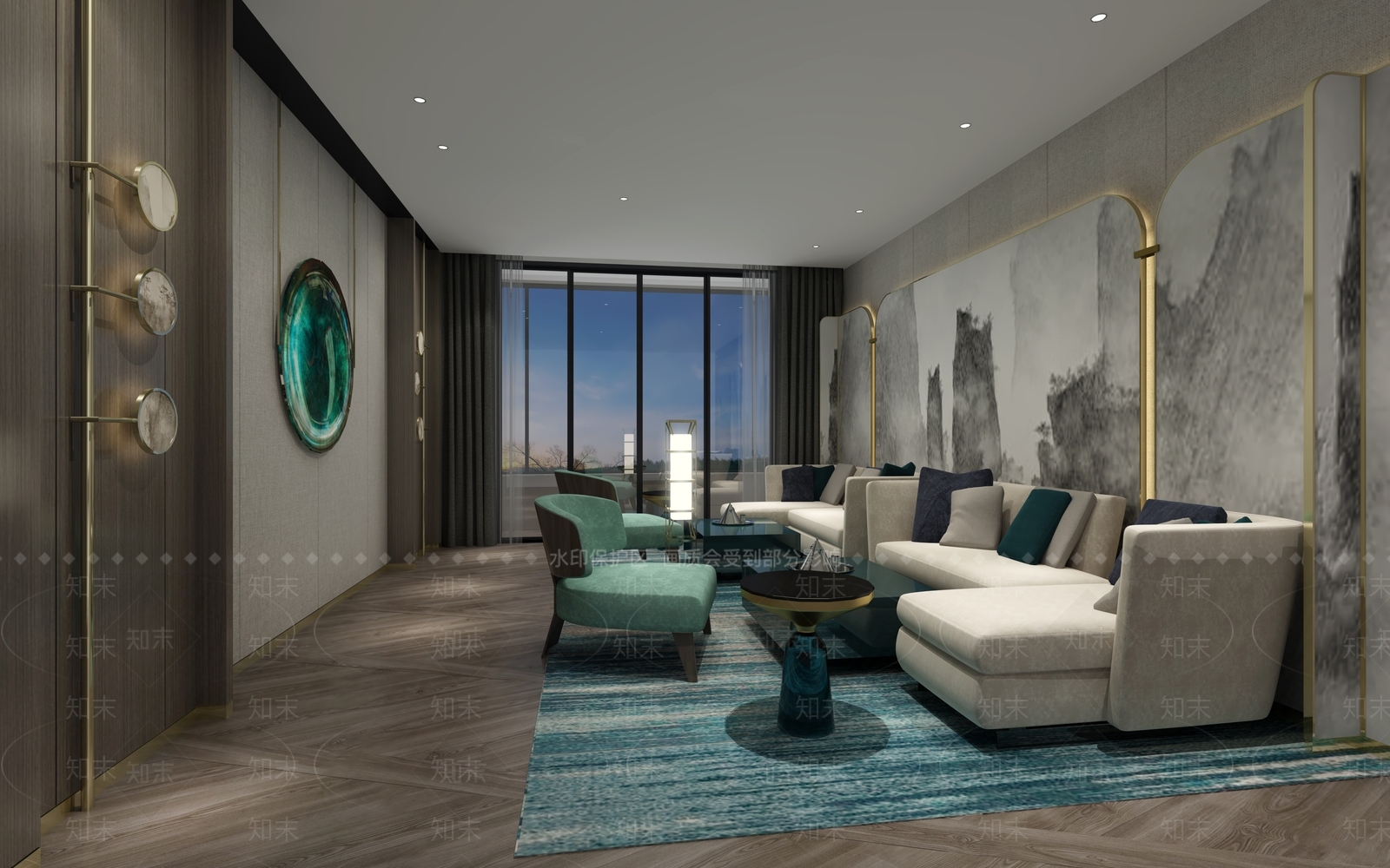 新古典接待室3D模型下载【ID:834308068】