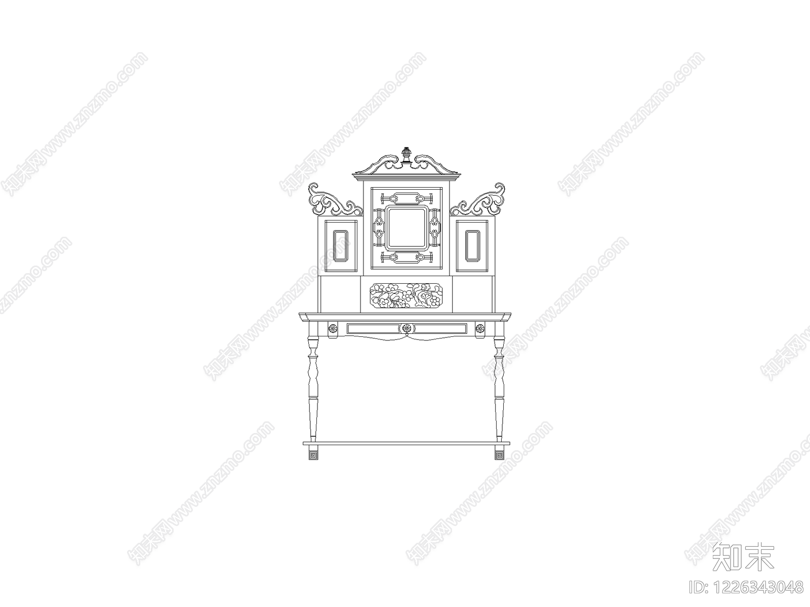 柜子cad施工图下载【ID:1226343048】